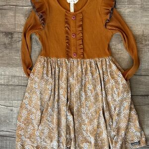 Matilda Jane Brown Floral Ruffle Dress